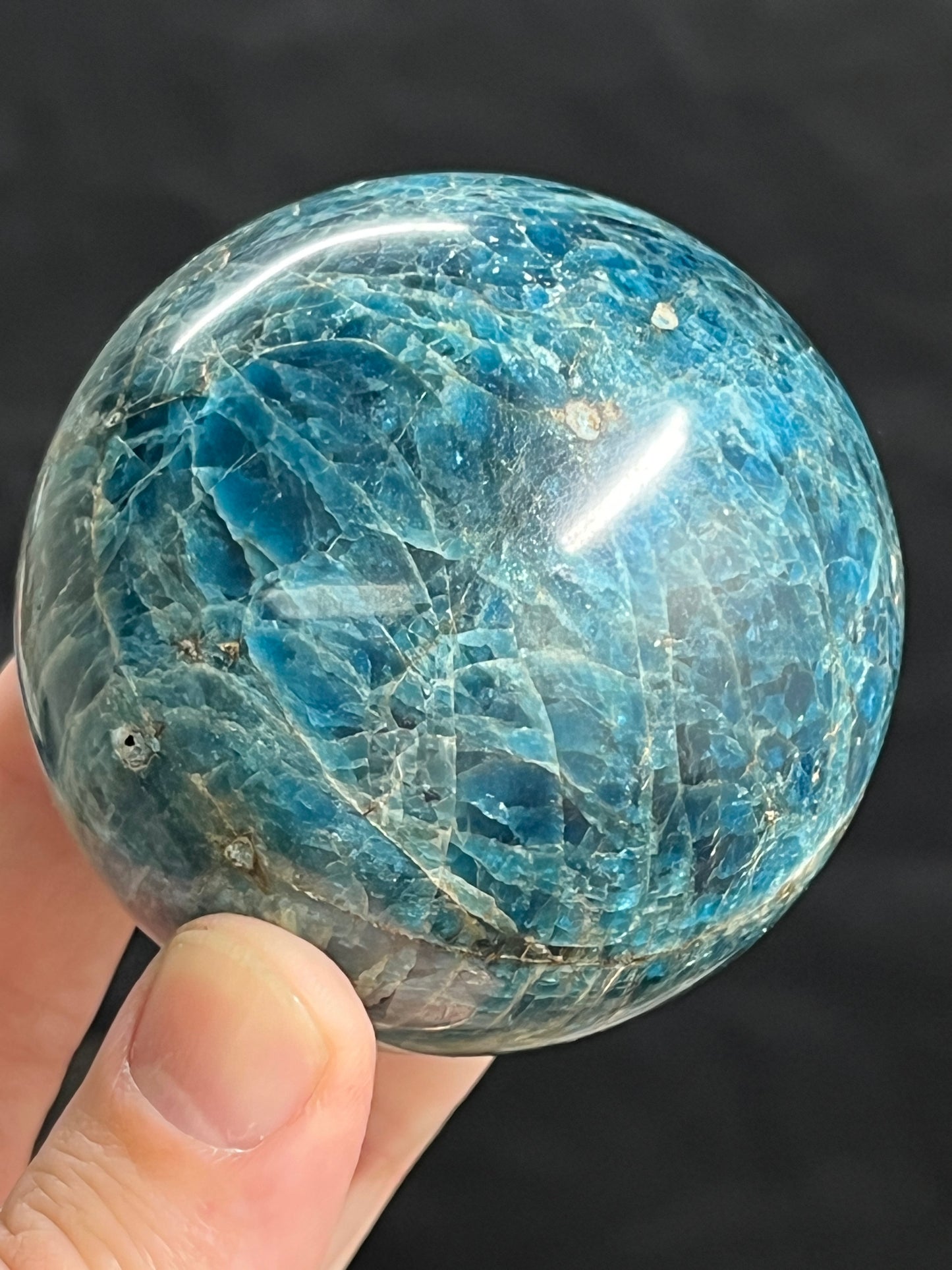 Blue Apatite sphere