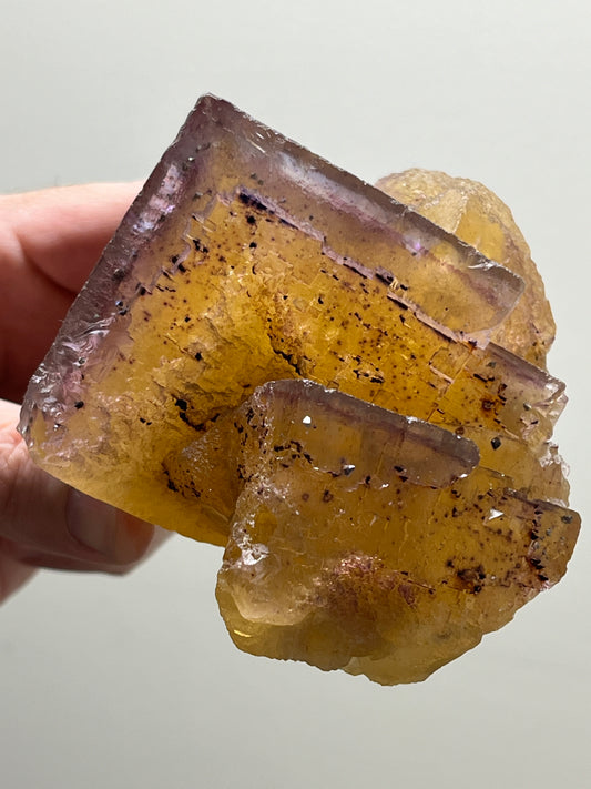 Fluorite with Chalcopyrite inclusions