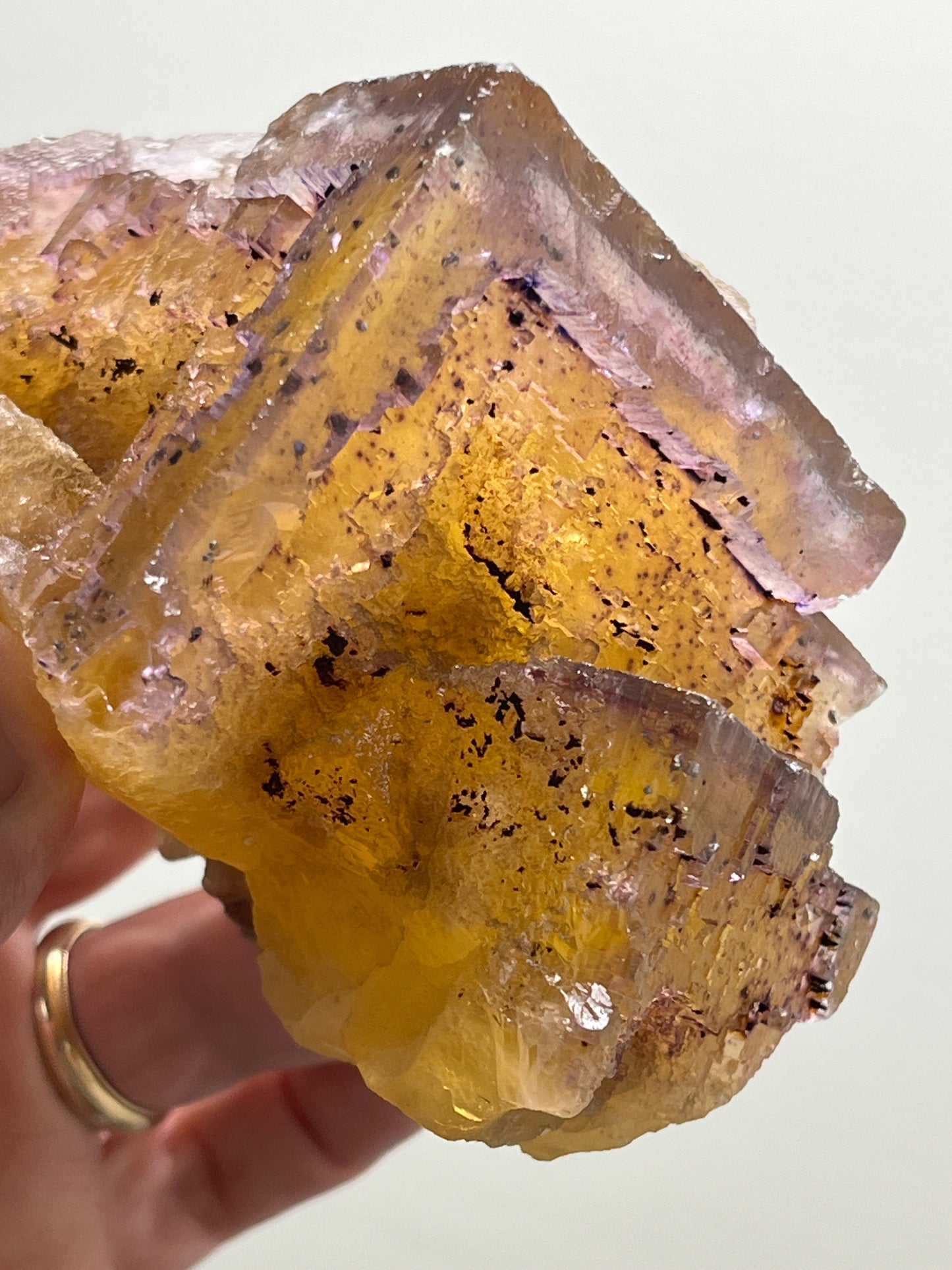 Fluorite with Chalcopyrite inclusions