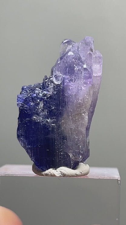 Bi-color Tanzanite crystal